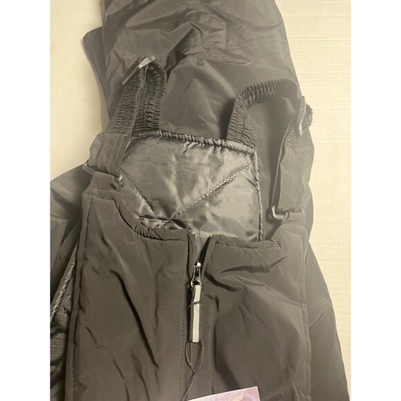 Avalanche Womens Ski Bib Pants Medium black Insulated Snow Sledding - Picture 8 of 16